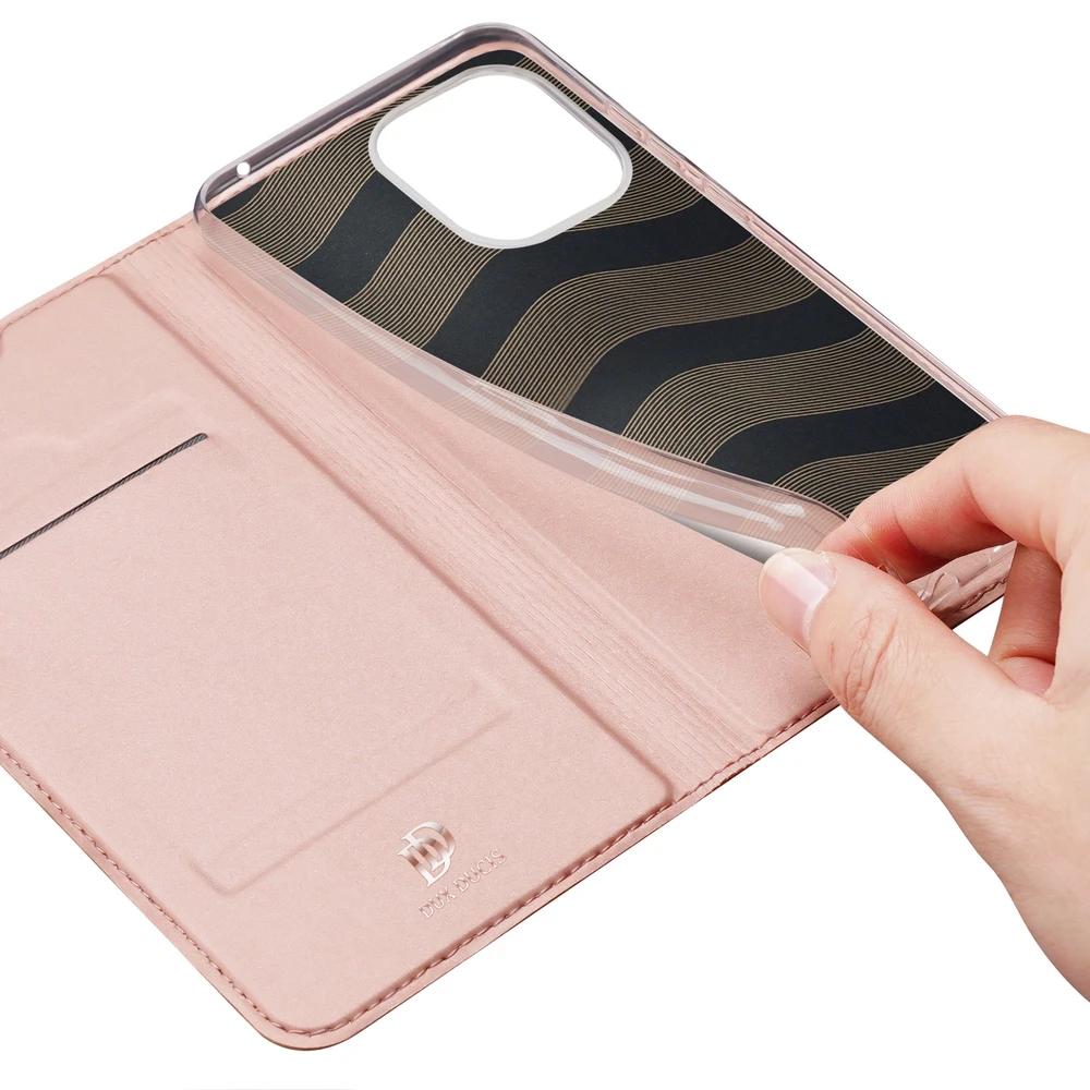 Dėklas Dux Ducis Skin Pro Xiaomi Redmi 11A/12C/Poco C55 rožinis-auksinis