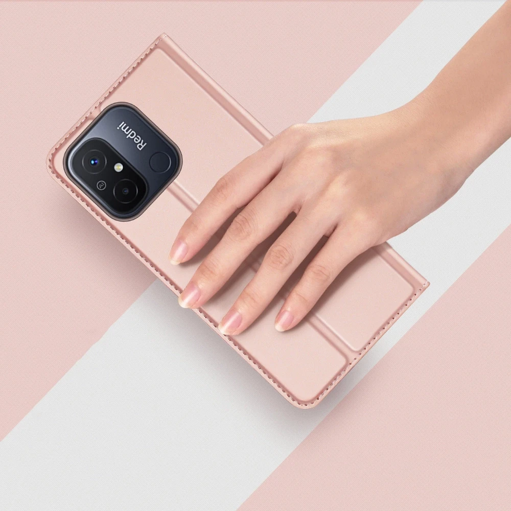 Dėklas Dux Ducis Skin Pro Xiaomi Redmi 11A/12C/Poco C55 rožinis-auksinis