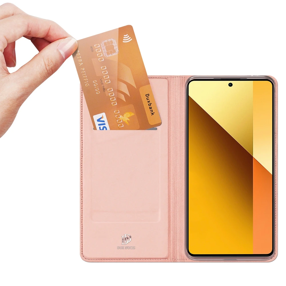 Dėklas Dux Ducis Skin Pro Xiaomi Redmi Note 13 5G rožinio aukso