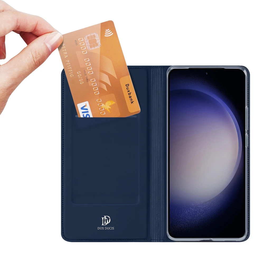 Dėklas Dux Ducis Skin Pro Samsung S926 S24 Plus tamsiai mėlynas