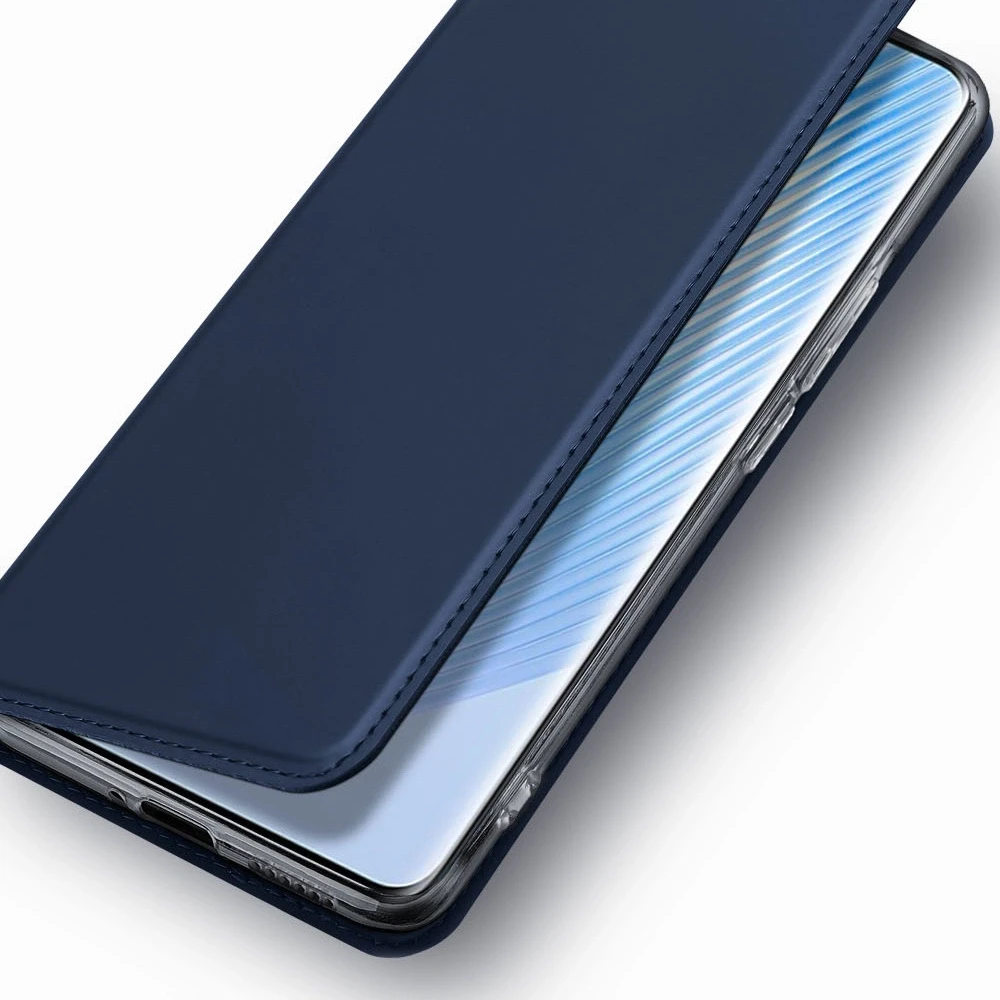 Dux Ducis Skin Pro Honor Magic5 atverčiamas card wallet su stoveliu dėklas telefonui juodos spalvos
