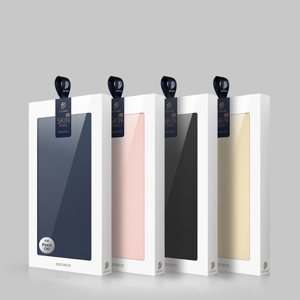 Dux Ducis Skin Pro Oppo Reno 8 atverčiamas card wallet su stoveliu dėklas telefonui mėlynos spalvos
