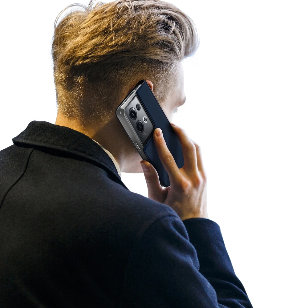 Dux Ducis Skin Pro dėklas skirtas Oppo Reno 8 Pro, tamsiai mėlynas