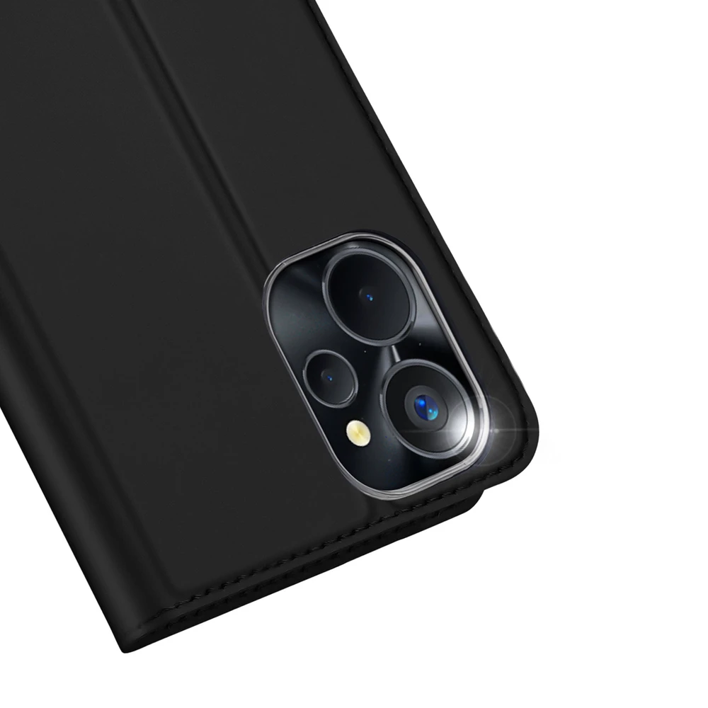 Dėklas Dux Ducis Skin Pro For Realme 10 5G / Realme 9i 5G atverčiamas Card Wallet su stoveliu dėkals telefonui juodos spalvos
