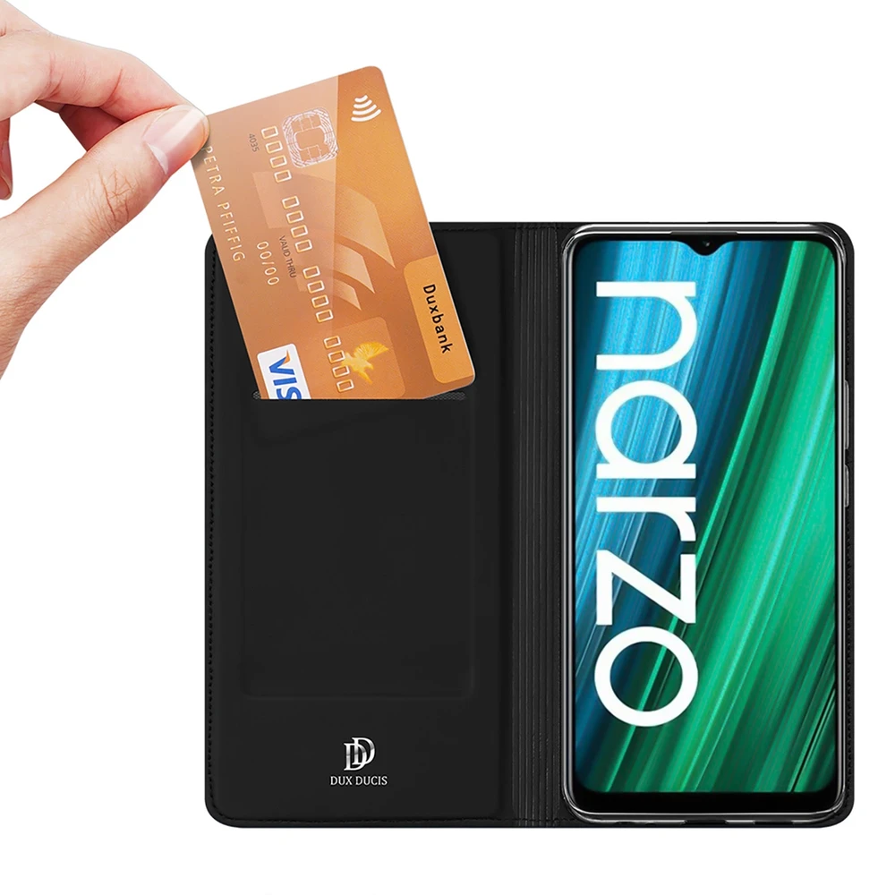 Dux Ducis Skin Pro dėklas skirtas Realme Narzo 50A, juodas