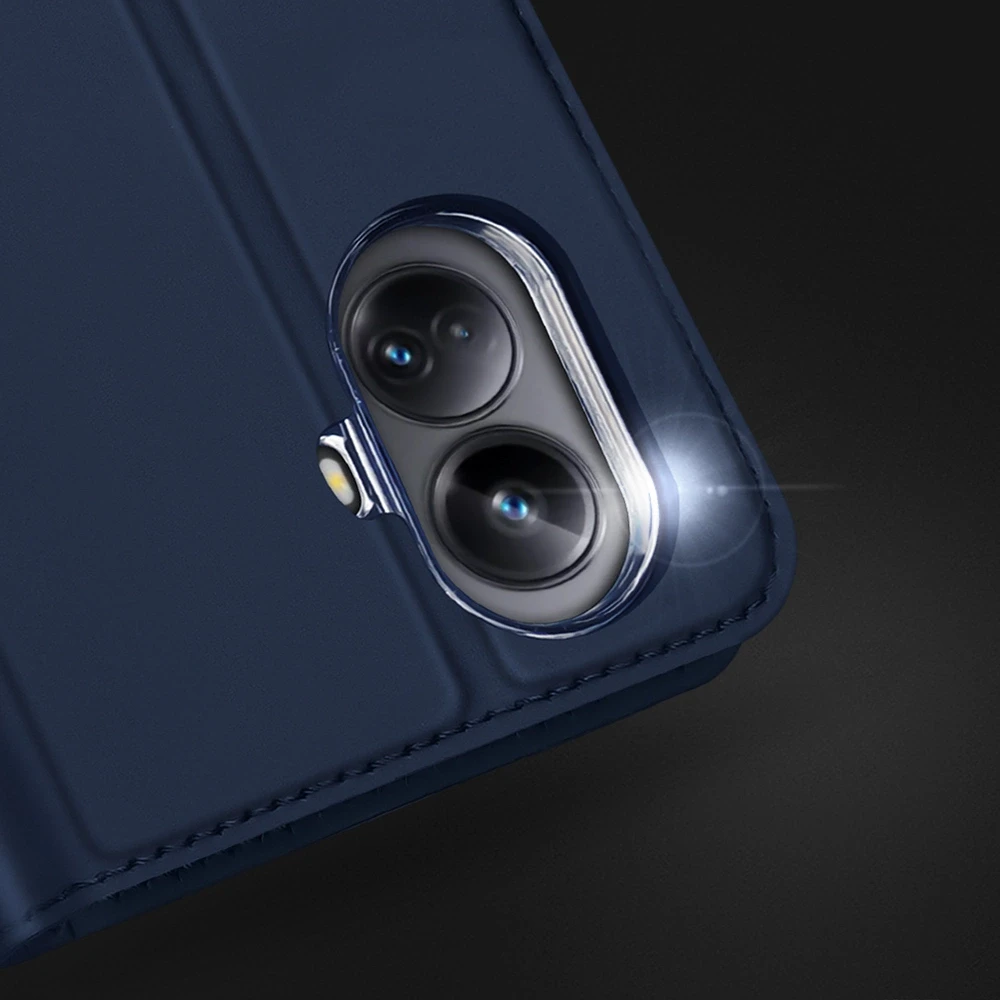 Dux Ducis Skin Pro Realme 10 Pro atverčiamas Card Wallet su stoveliu dėklas telefonui juodos spalvos