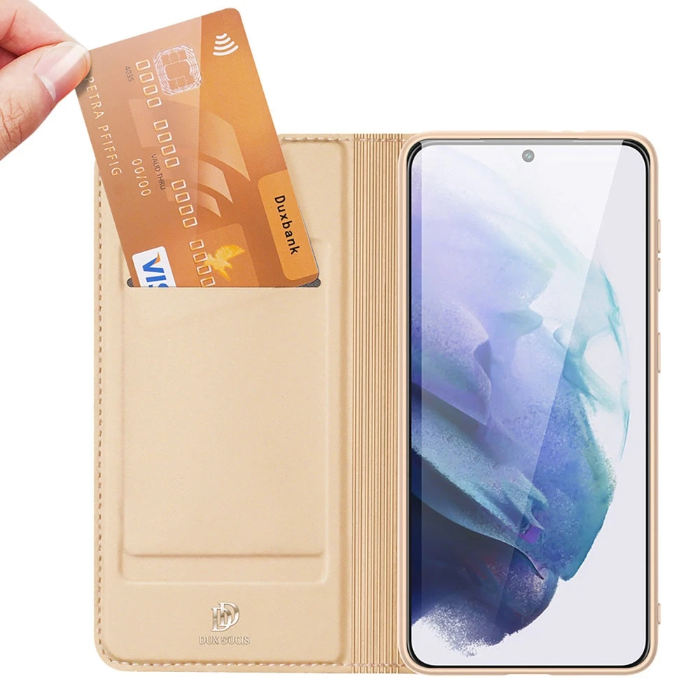 Dux Ducis Skin Pro dėklas skirtas Samsung Galaxy S22 + (S22 Plus), auksinis