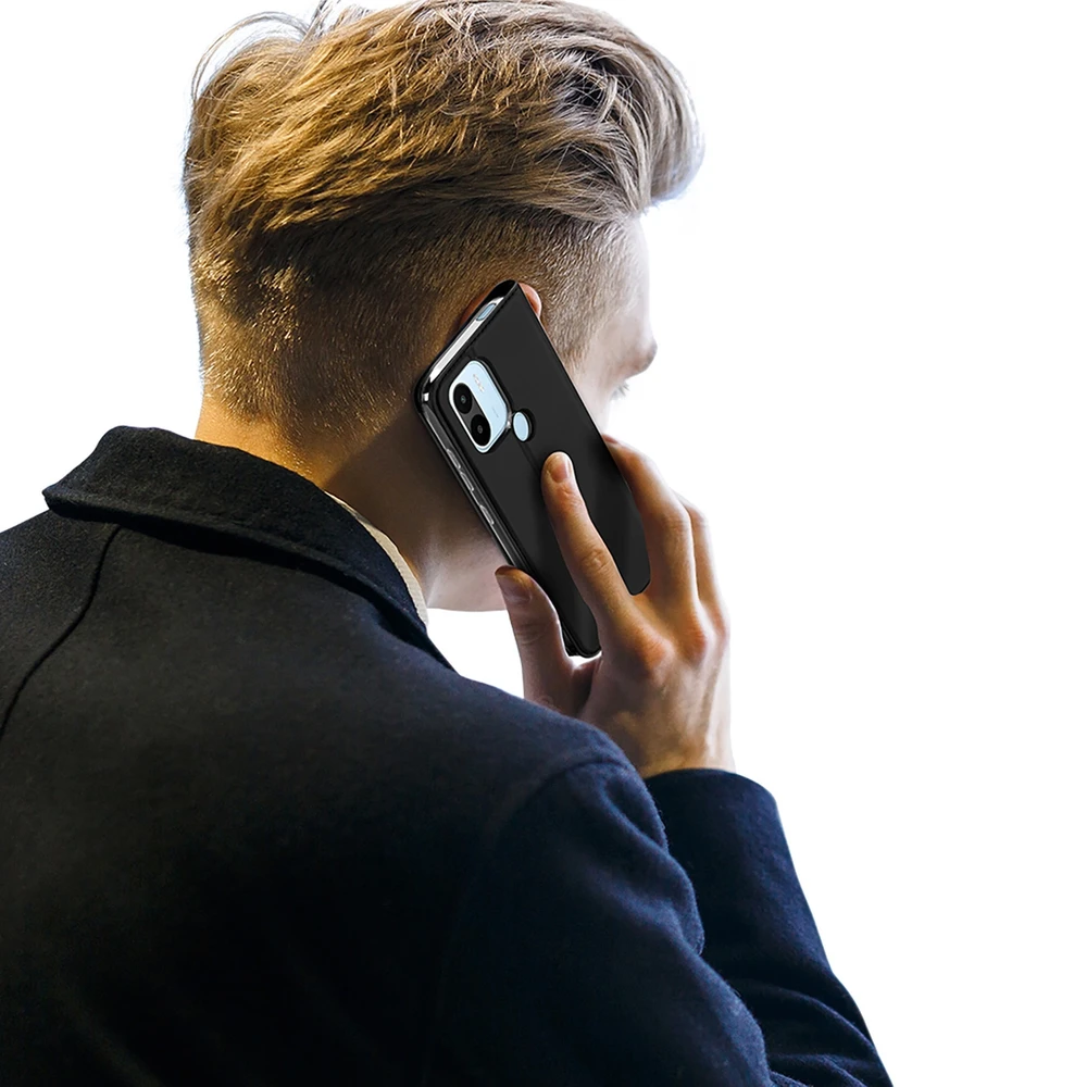 Dux Ducis Skin Pro Xiaomi Redmi A1+ atverčiamas Card Wallet su stoveliu dėklas telefonui juodos spalvos