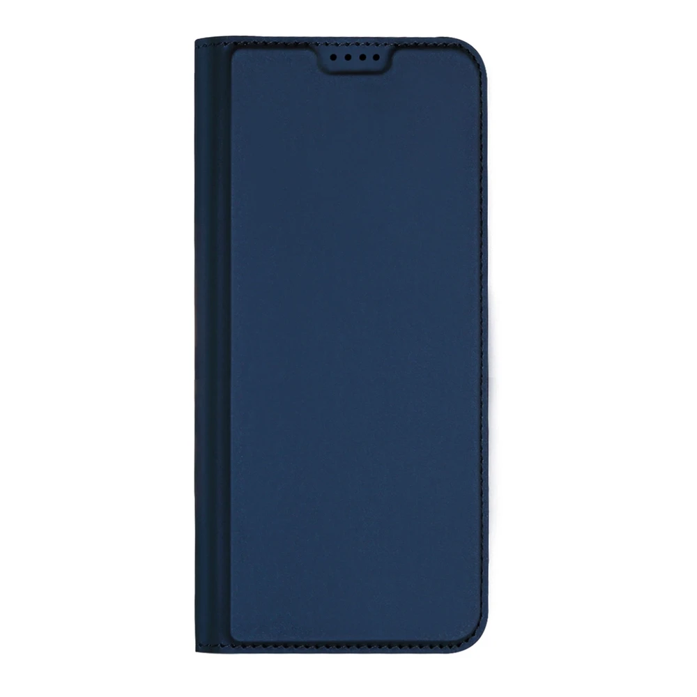 Dux Ducis Skin Pro Xiaomi Redmi 11A / Poco C55 / Redmi 12C atverčiamas Card Wallet su stoveliu dėklas telefonui mėlynos spalvos