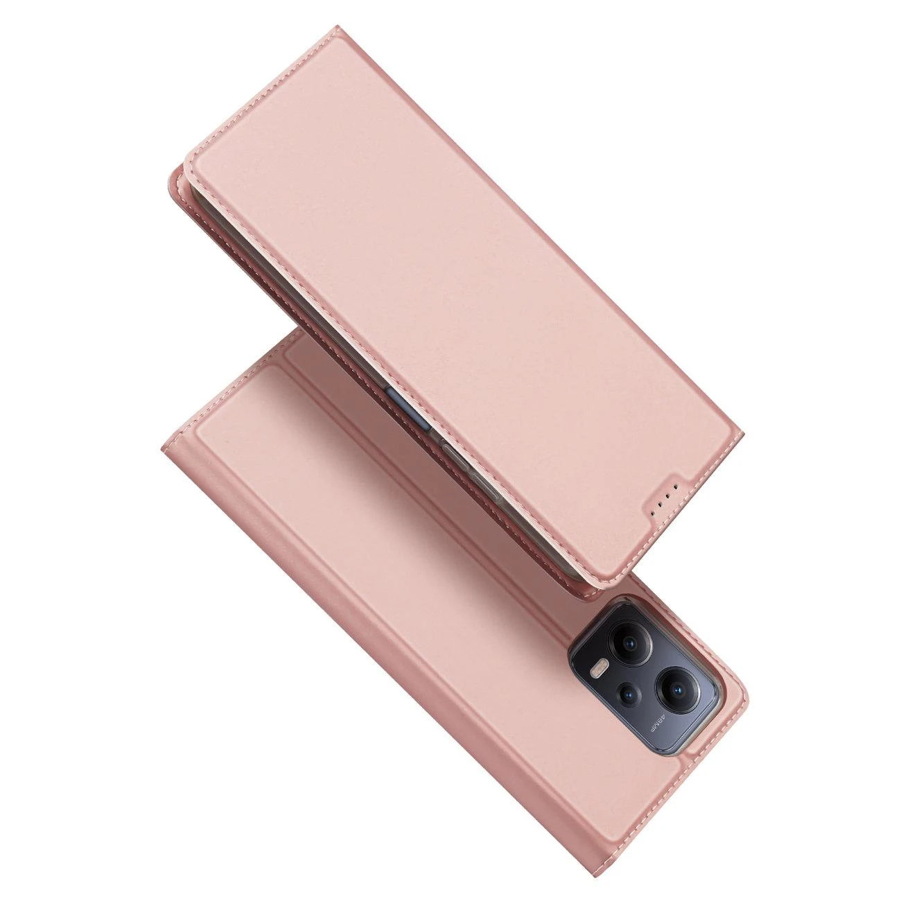 Dėklas Dux Ducis Skin Pro Xiaomi Poco X5 5G/Redmi Note 12 5G rožinis-auksinis