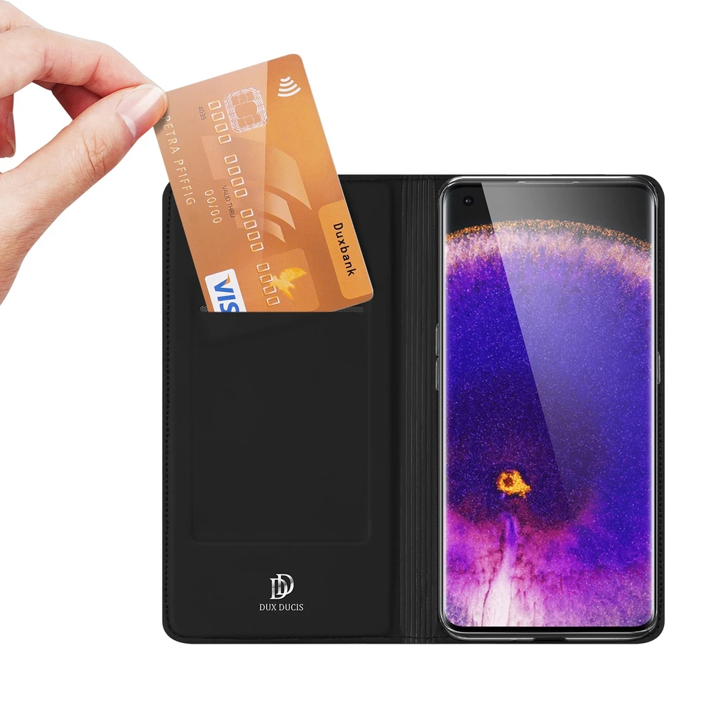 Dux Ducis Skin Pro dėklas skirtas Oppo Find X5, juodas