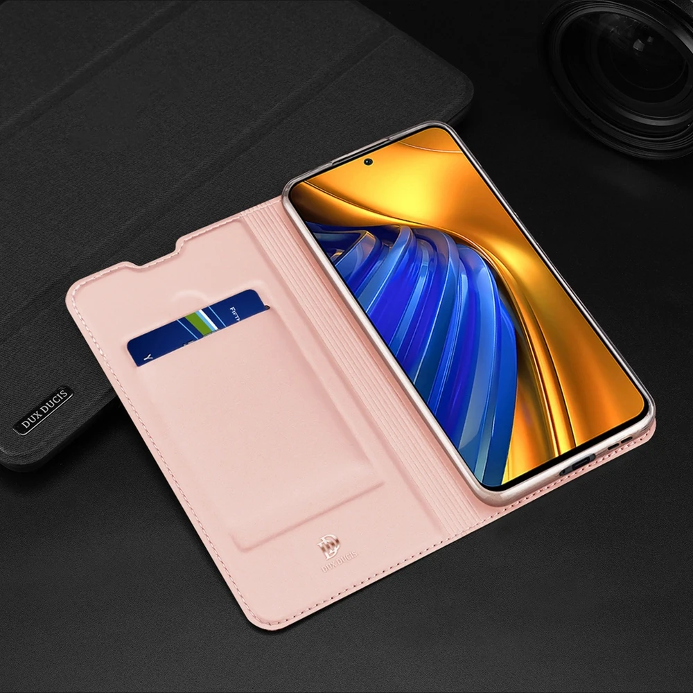 Dux Ducis Skin Pro dėklas skirtas Xiaomi POCO F4 5G, auksinis