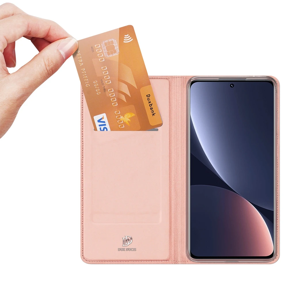 Dux Ducis Skin Pro dėklas skirtas Xiaomi 12 Pro, rožinis