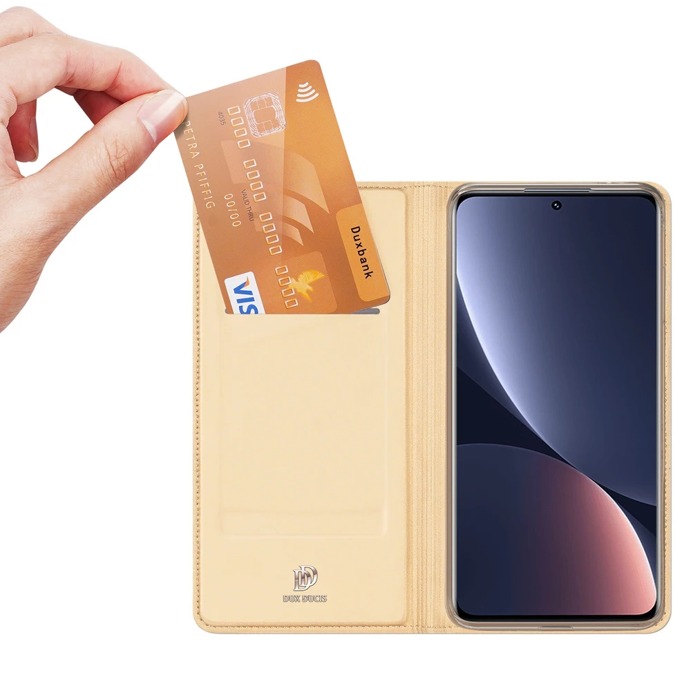 Dux Ducis Skin Pro dėklas skirtas Xiaomi 12 Pro, auksinis
