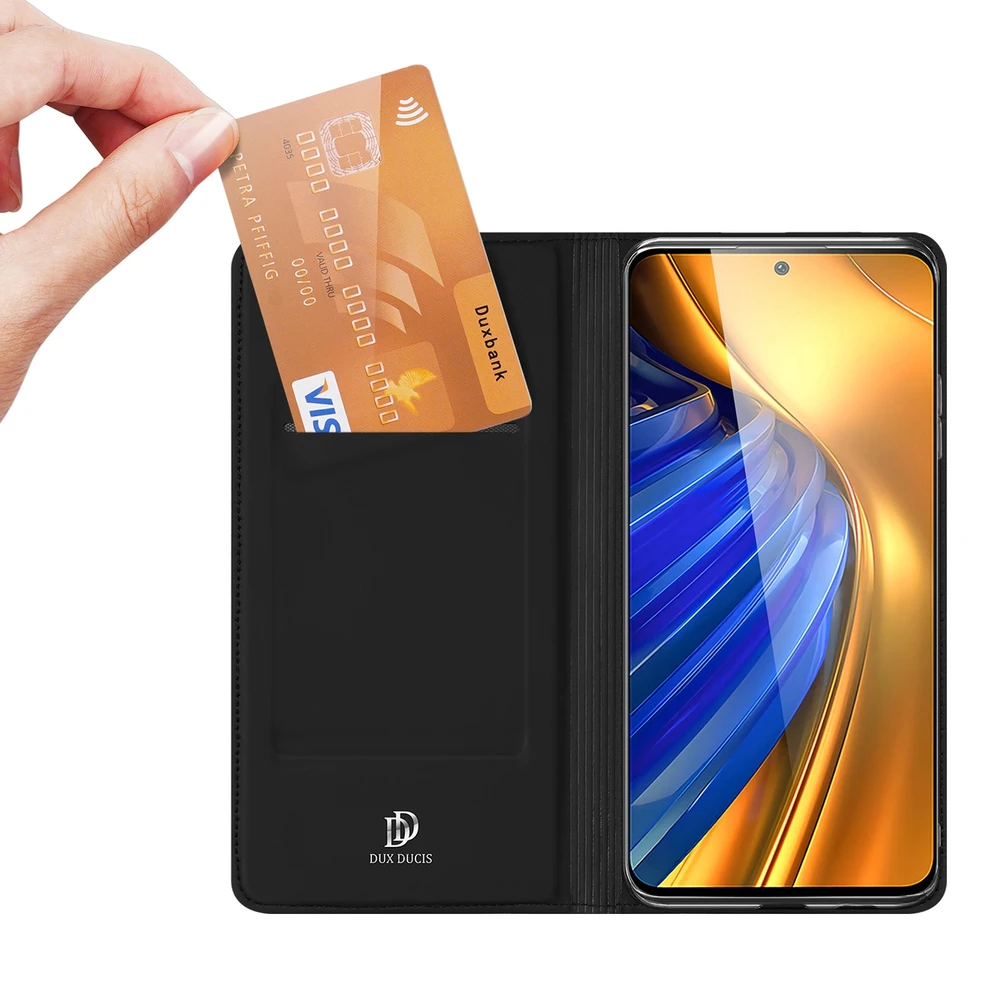 Dux Ducis Skin Pro dėklas skirtas Xiaomi Poco F4 5G, juodas