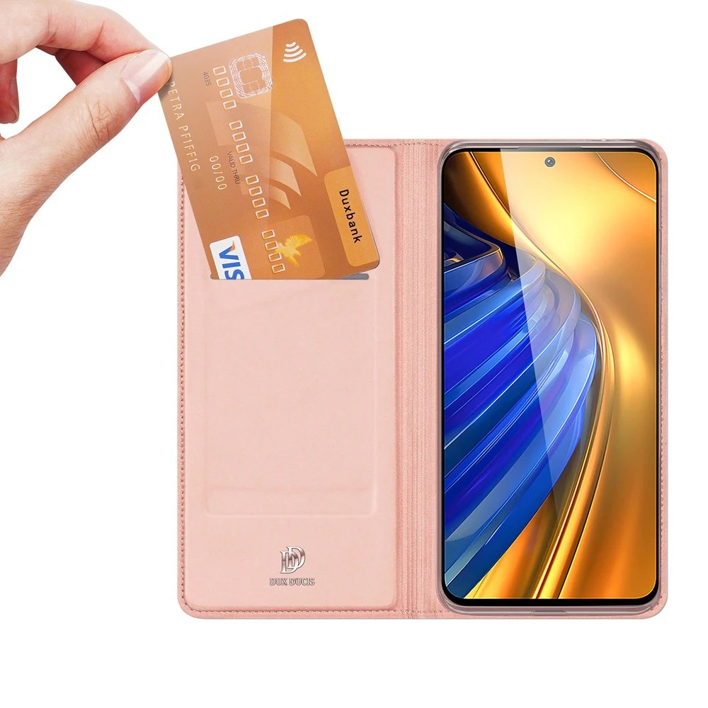 Dux Ducis Skin Pro dėklas skirtas Xiaomi POCO F4 5G, rožinis