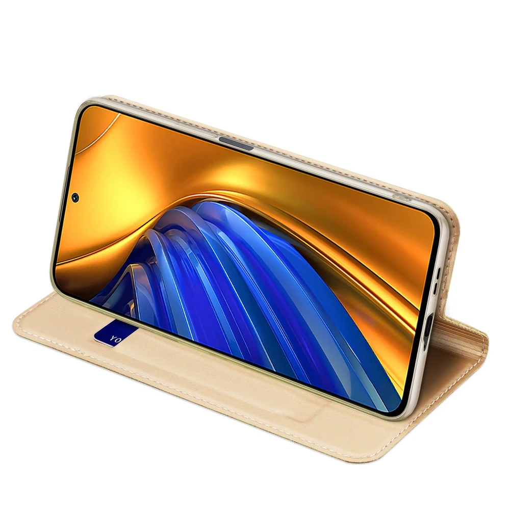 Dux Ducis Skin Pro dėklas skirtas Xiaomi POCO F4 5G, auksinis