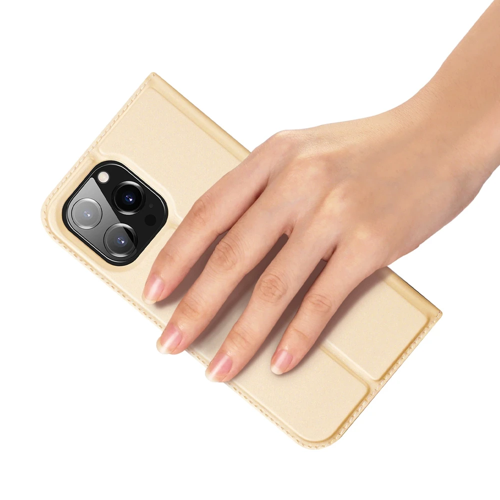Dux Ducis Skin Pro dėklas skirtas Apple iPhone 14 Pro Max, auksinis