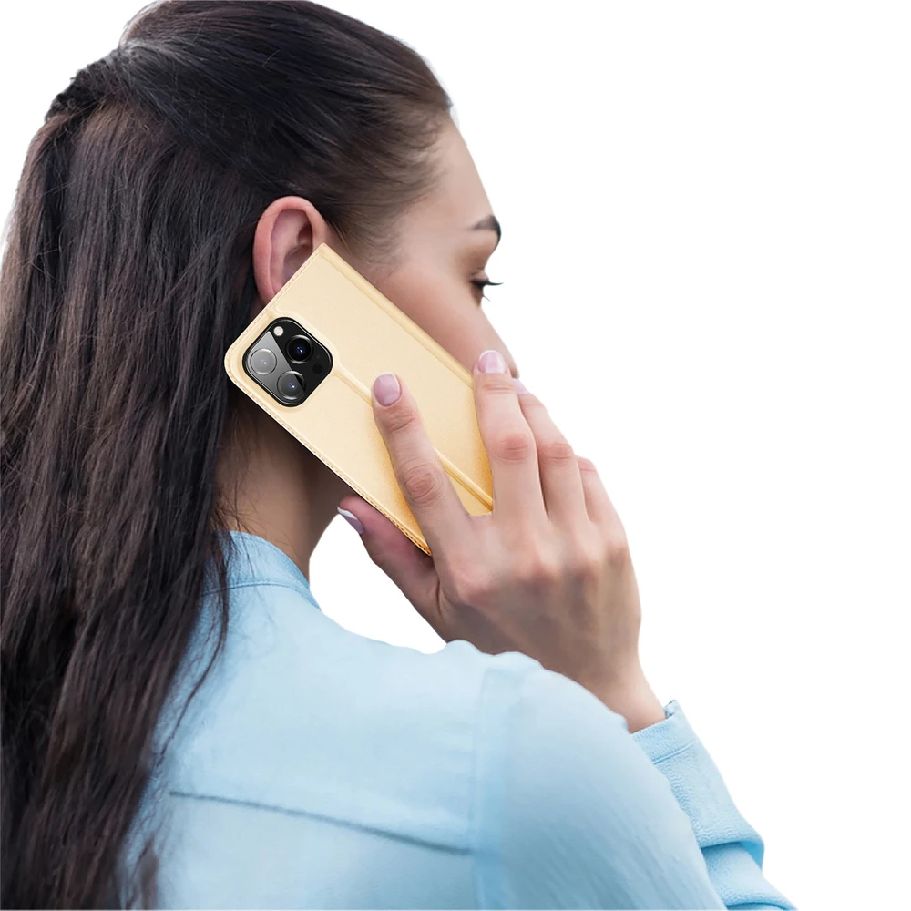 Dux Ducis Skin Pro dėklas skirtas Apple iPhone 14 Pro Max, auksinis