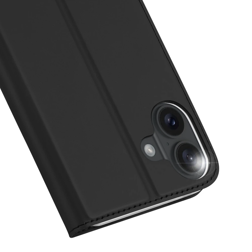 Dux Ducis atverčiamas dėklas SKIN PRO skirtas Apple iPhone 16 Plus juodos spalvos