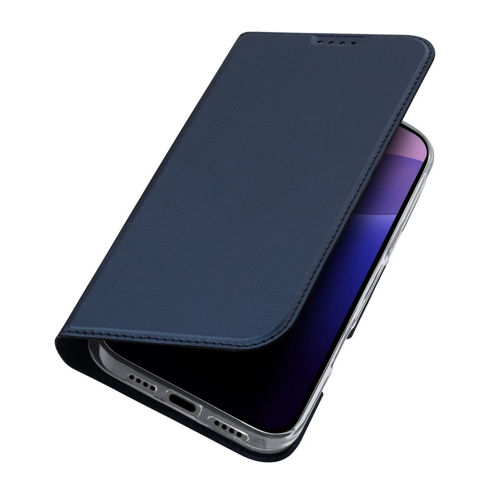 Dux Ducis atverčiamas dėklas SKIN PRO skirtas Apple iPhone 16 Pro Max mėlynos splalvos