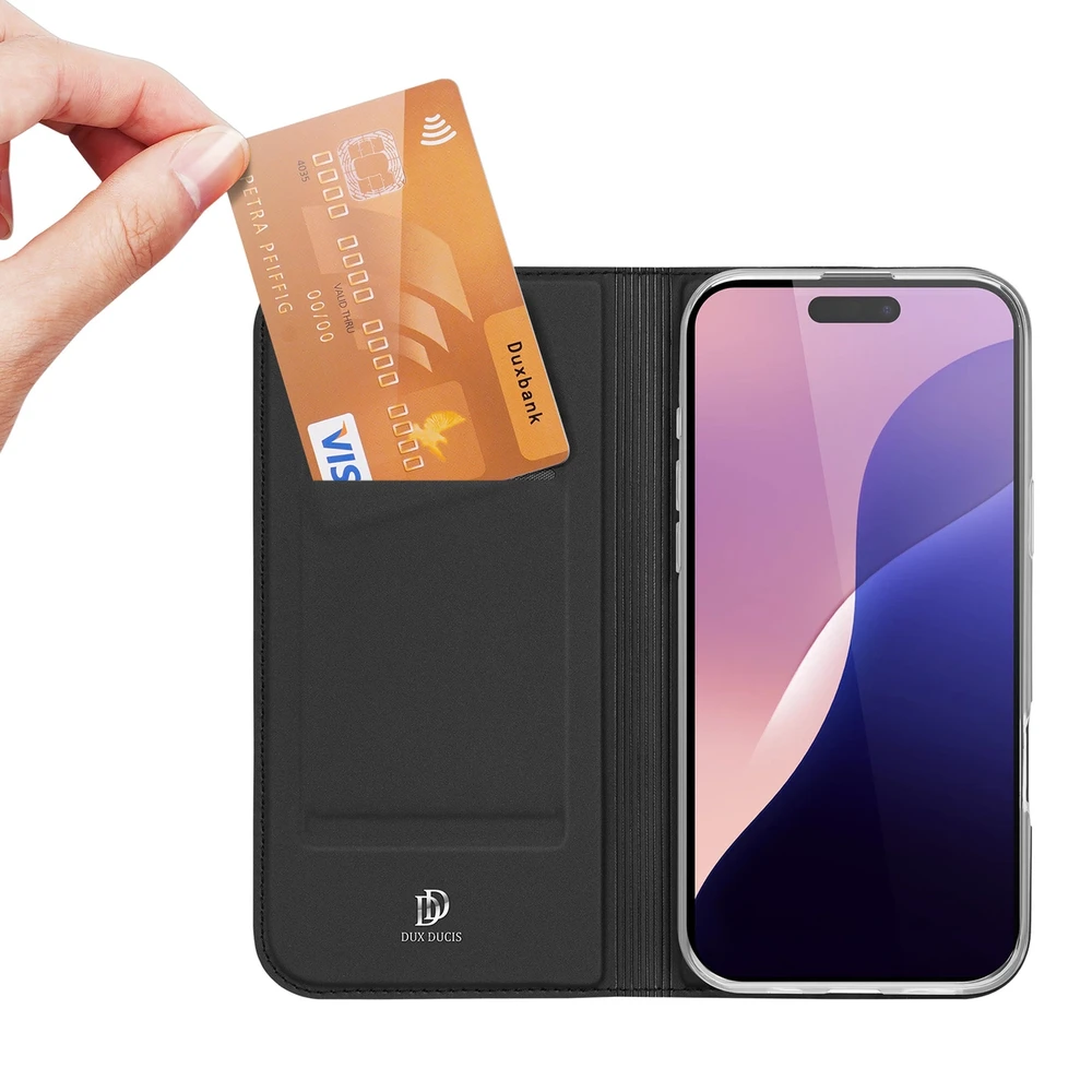 Dux Ducis Skin Pro Apple iPhone 16 Pro Max dėklas telefonui juodos spalvos