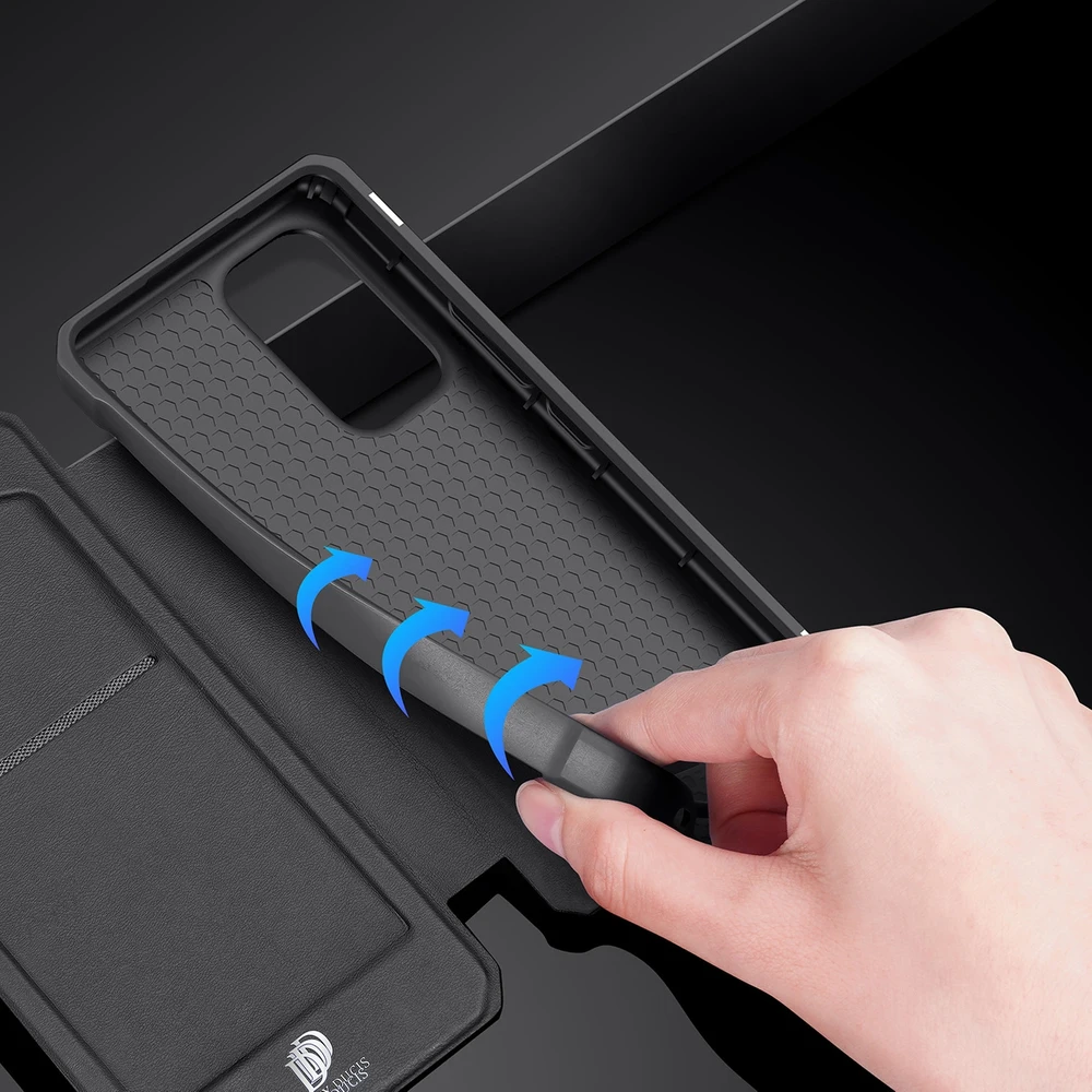 Dux Ducis Skin X Holster Samsung Galaxy A73 dėklas telefonui juodos spalvos
