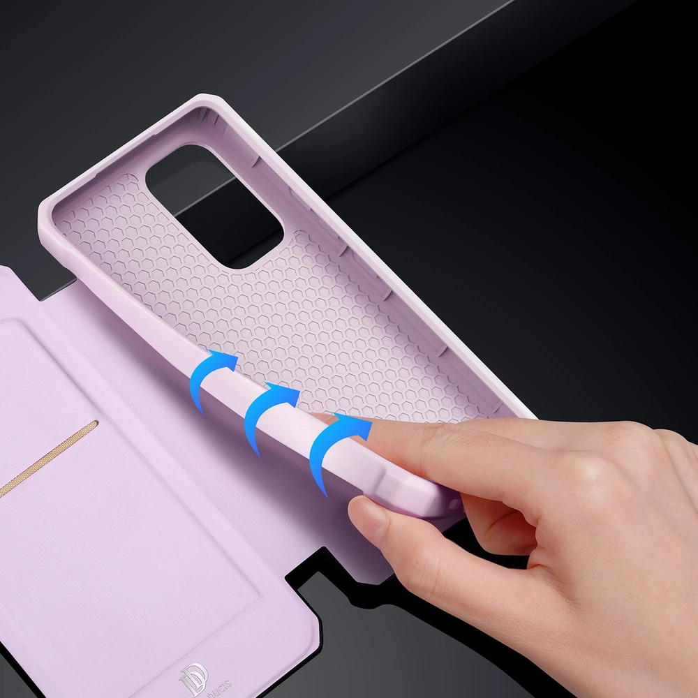 Dux Ducis Skin X Holster Samsung Galaxy A73 dėklas telefonui rožinės spalvos