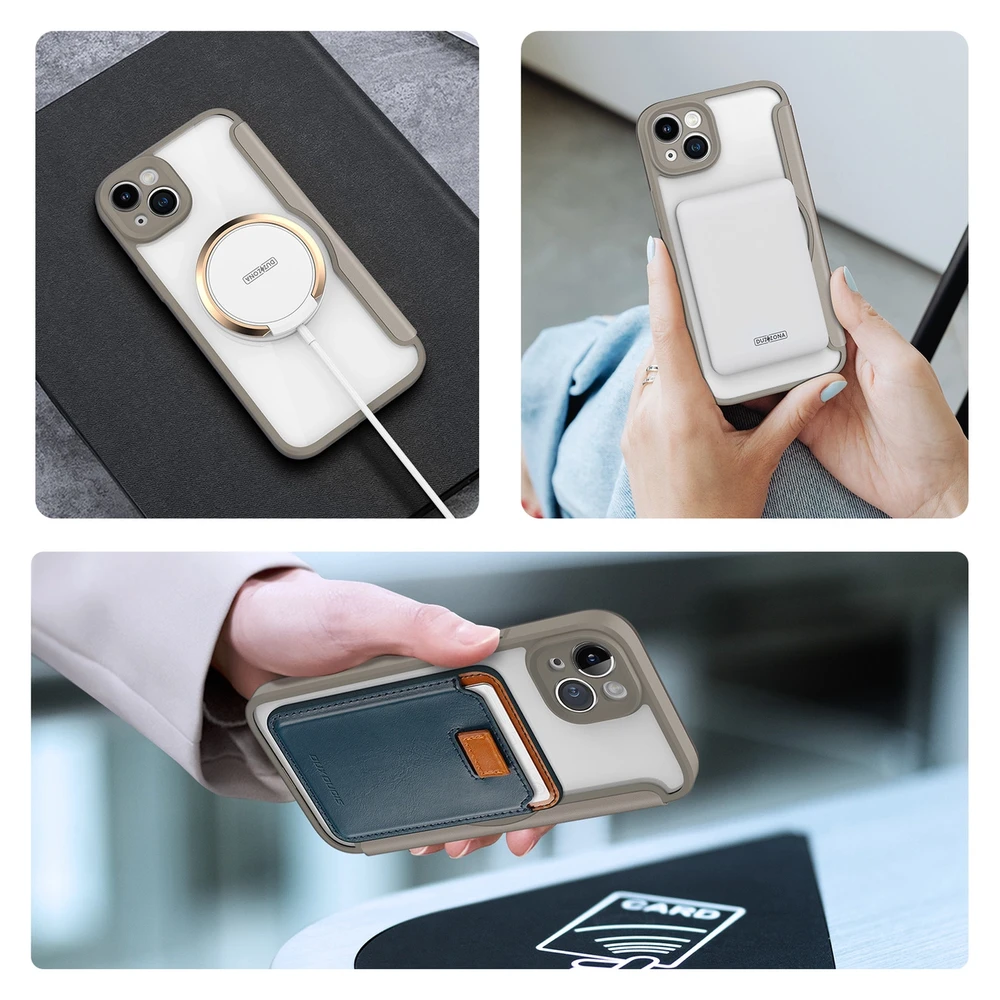 Dėklas Dux Ducis Skin X Pro Apple iPhone 14 Plus rudas