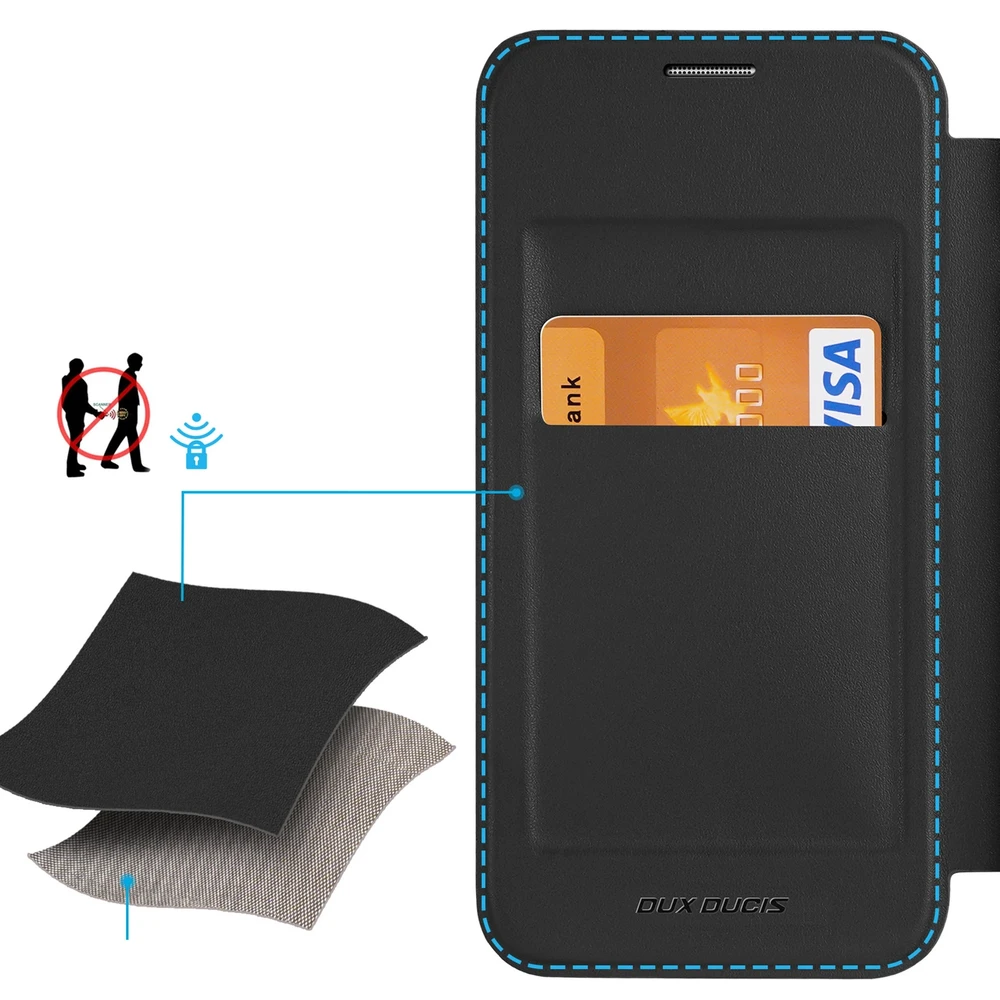 Dux Ducis Skin X Pro magnetic ring / stand Samsung S24 - dėklas telefonui juodos spalvos
