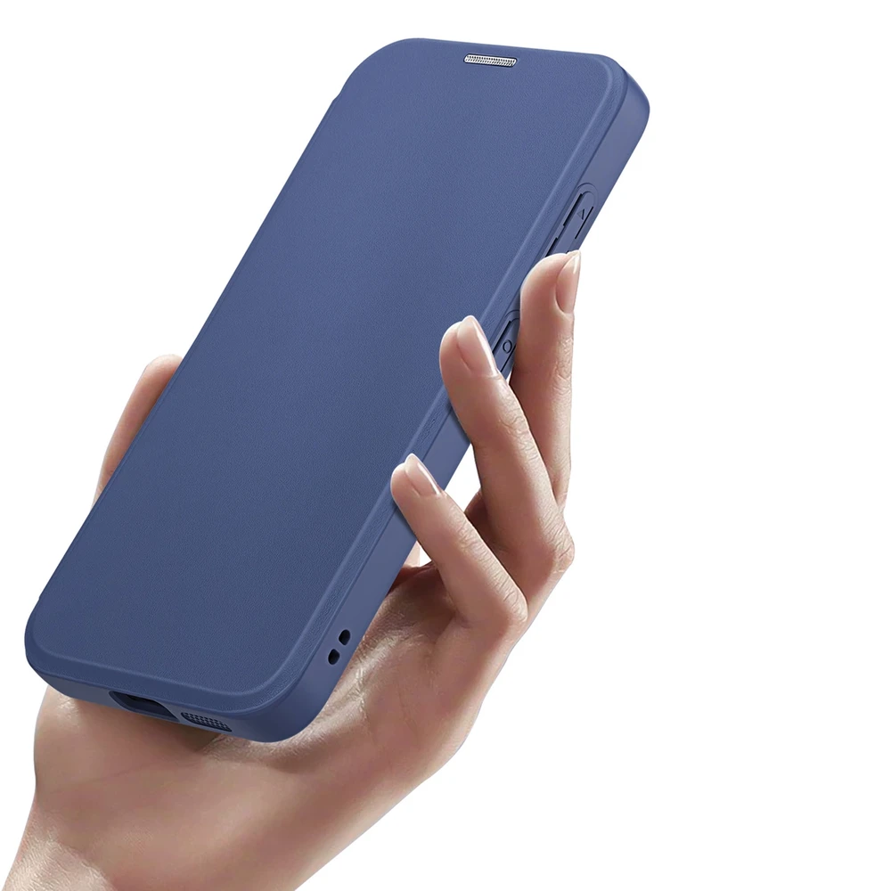 Dux Ducis Skin X Pro magnetic ring/su stoveliu Samsung S24 Plus - dėklas telefonui mėlynos spalvos