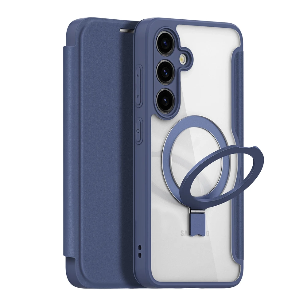 Dux Ducis Skin X Pro magnetic ring/su stoveliu Samsung S24 Plus - dėklas telefonui mėlynos spalvos