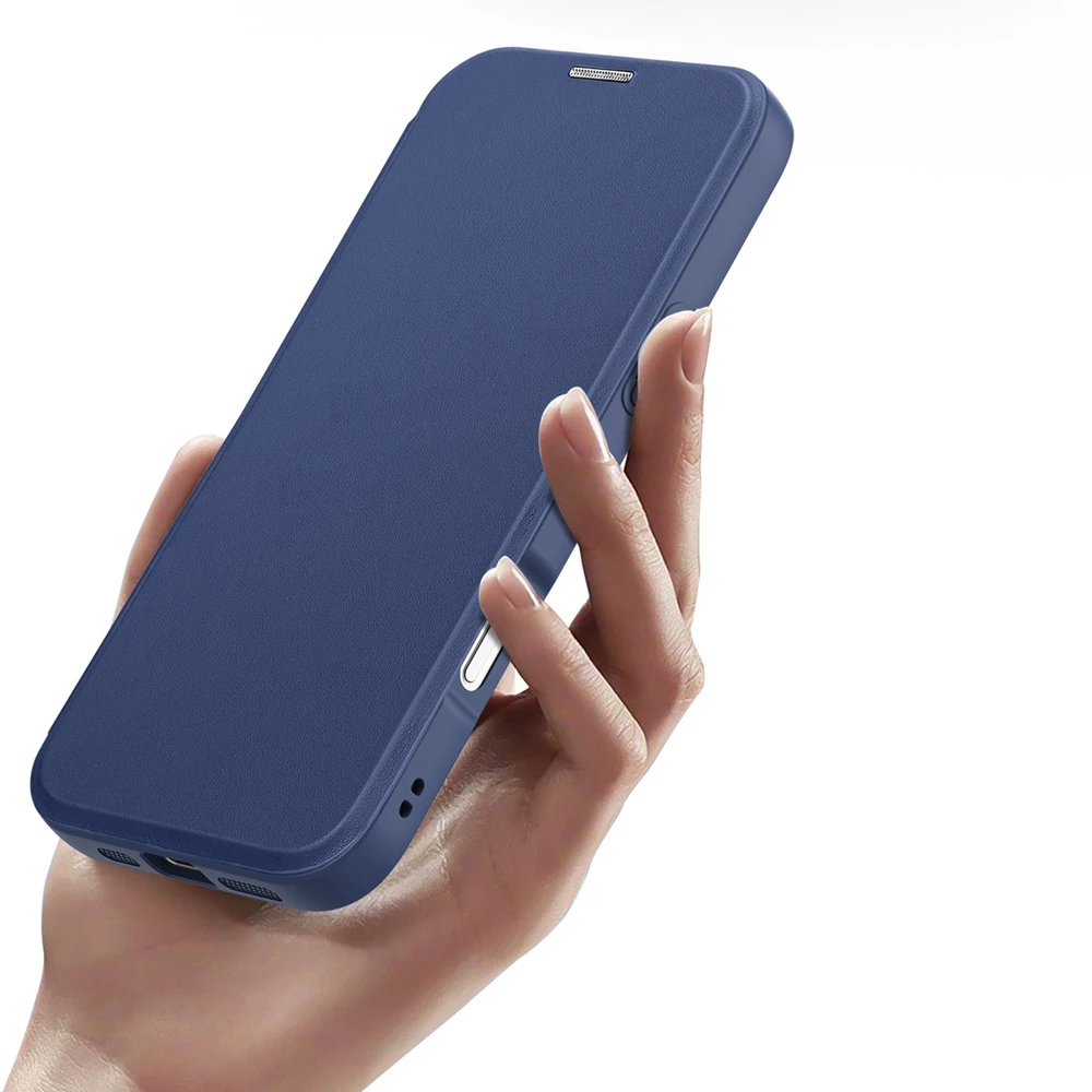 Dux Ducis Skin X Pro Apple iPhone 17 Air dėklas su MagSafe and Wallet – mėlynos spalvos
