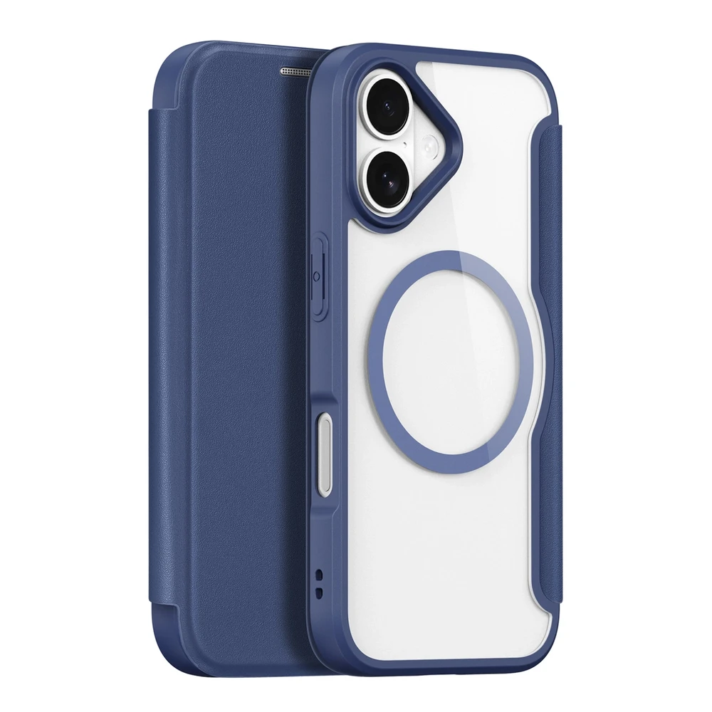 Dux Ducis Skin X Pro Apple iPhone 17 Air dėklas su MagSafe and Wallet – mėlynos spalvos