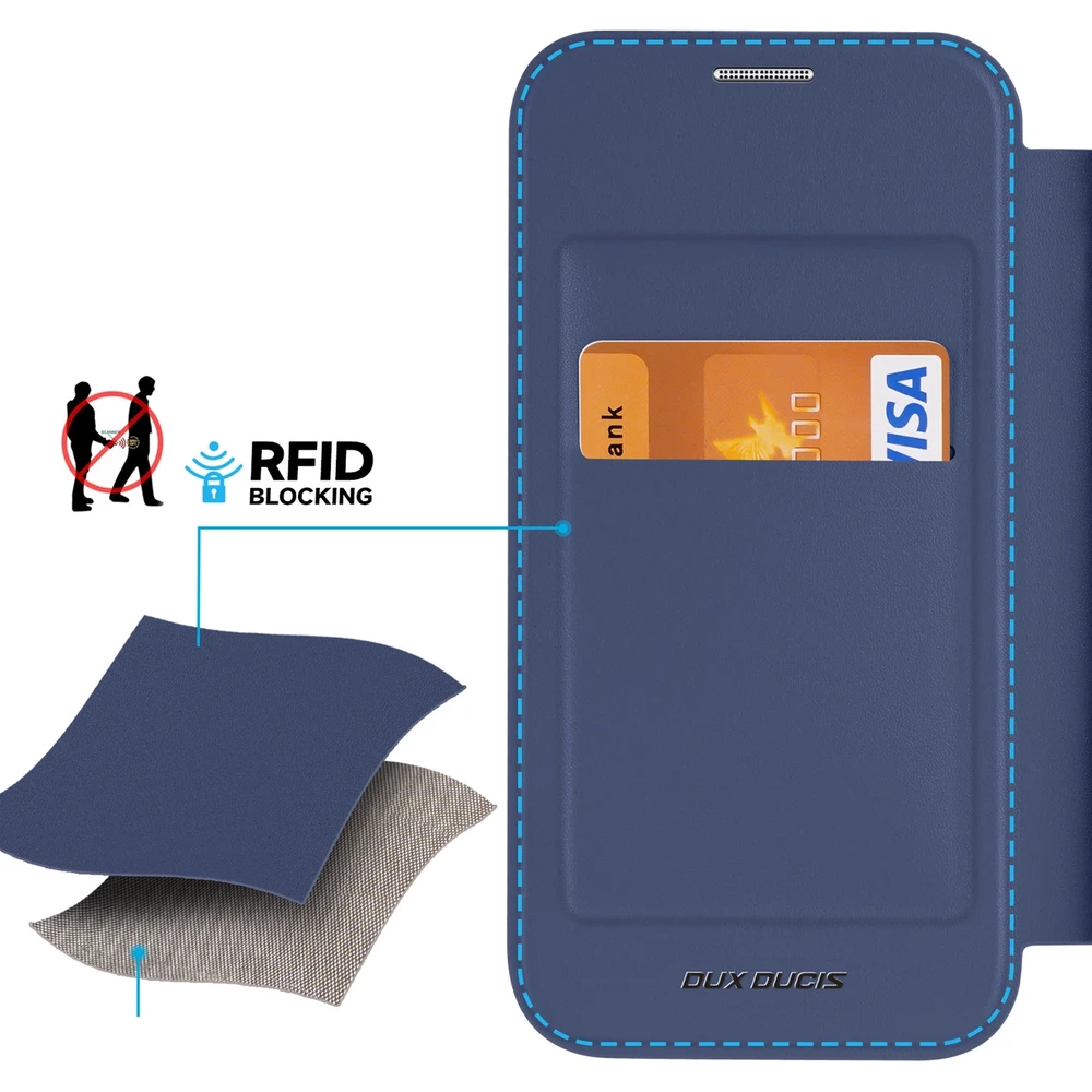 Dėklas Dux Ducis Skin X Pro Apple iPhone 15 Plus mėlynas