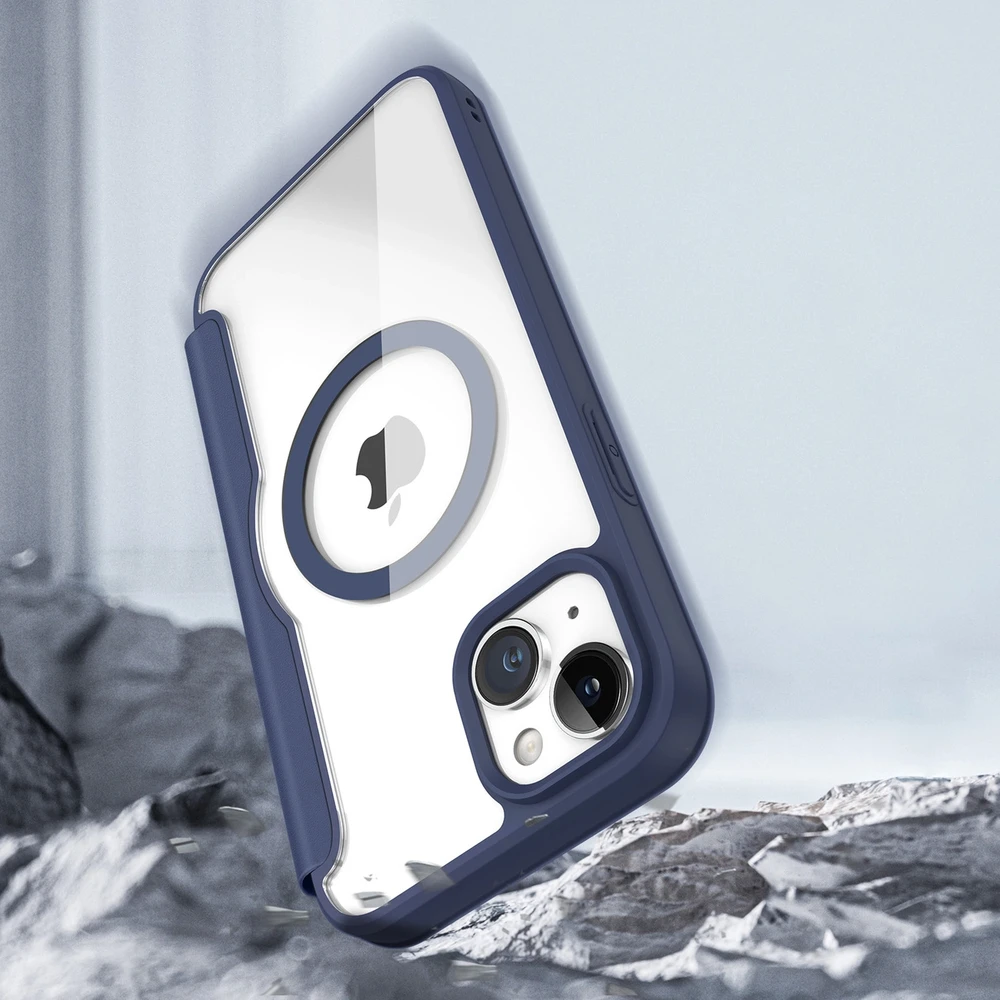 Dėklas Dux Ducis Skin X Pro Apple iPhone 15 Plus mėlynas