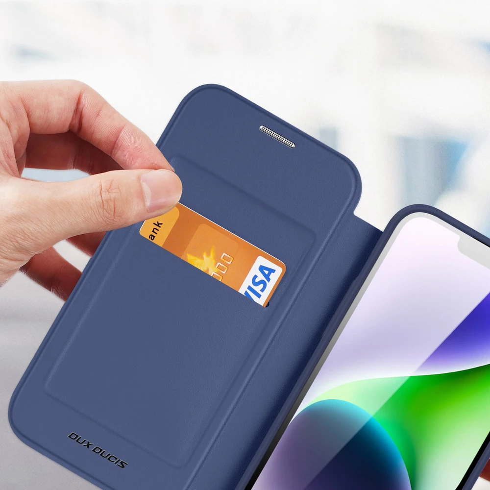Dėklas Dux Ducis Skin X Pro Apple iPhone 15 Plus mėlynas