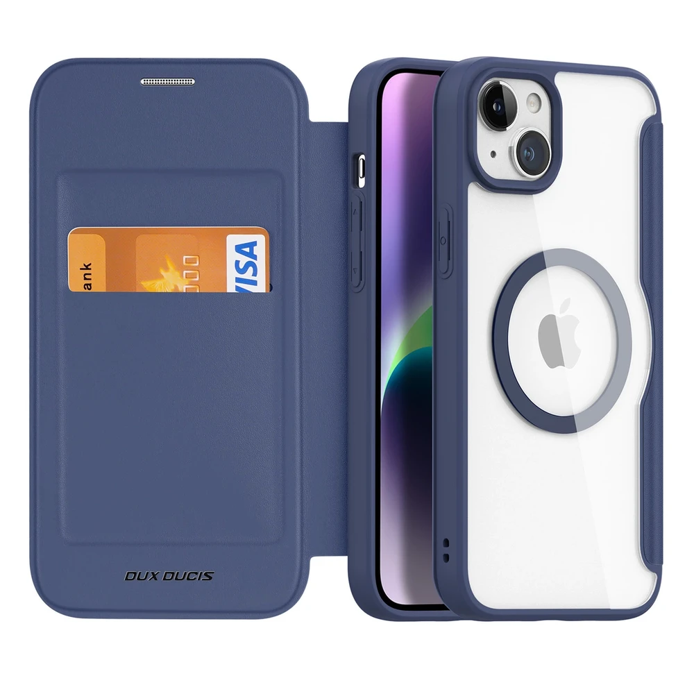 Dėklas Dux Ducis Skin X Pro Apple iPhone 15 Plus mėlynas