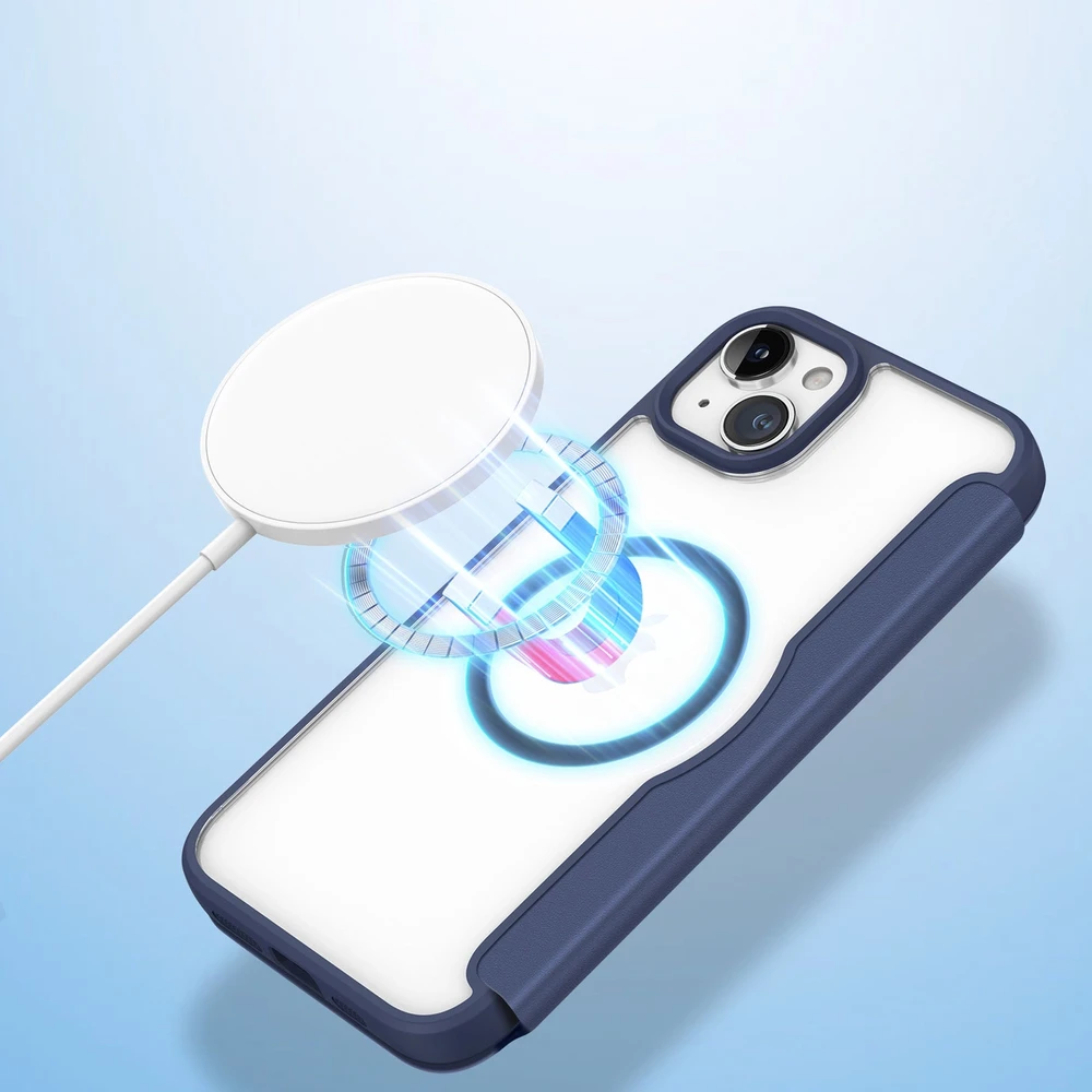 Dėklas Dux Ducis Skin X Pro Apple iPhone 15 Plus mėlynas