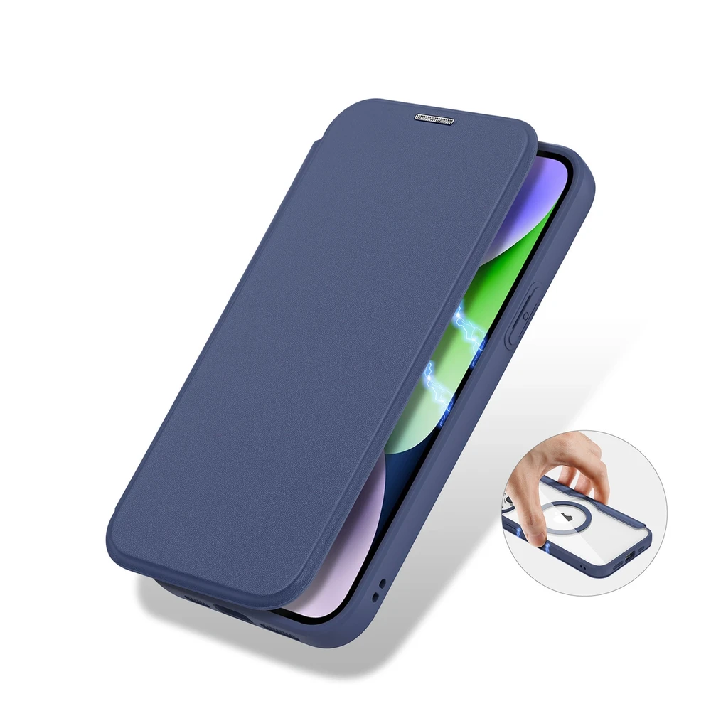 Dėklas Dux Ducis Skin X Pro Apple iPhone 15 Plus mėlynas