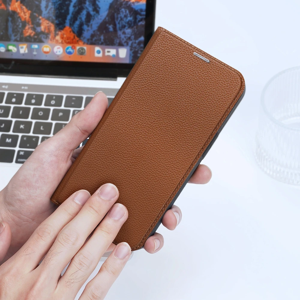 Dux Ducis Skin X2 dėklas skirtas Apple iPhone 14 Plus, rudas