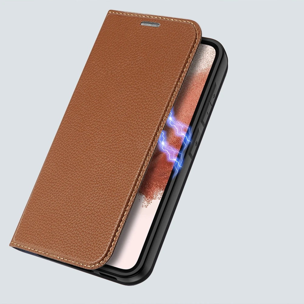 Dux Ducis Skin X2 dėklas skirtas Samsung Galaxy S23+, rudas