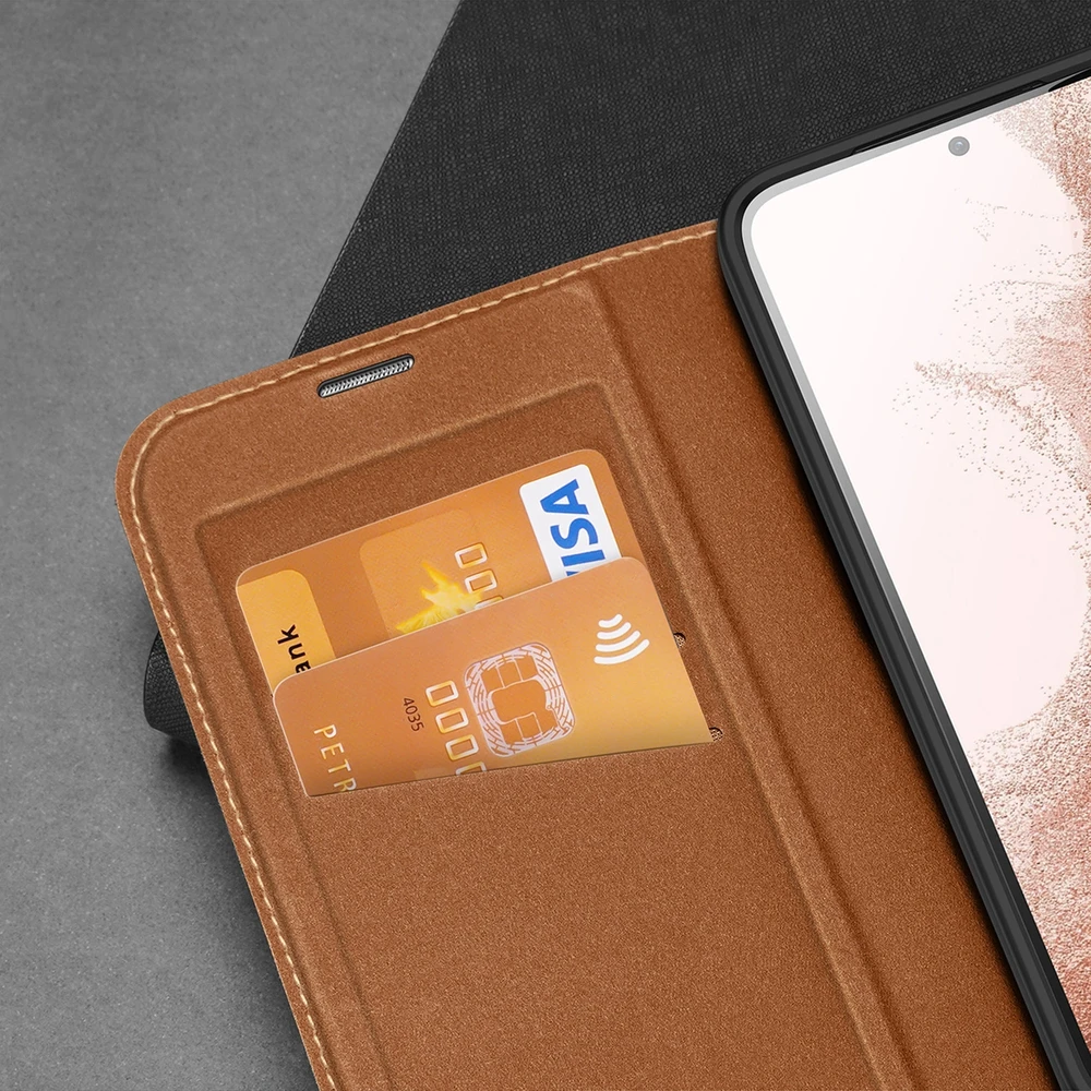 Dux Ducis Skin X2 dėklas skirtas Samsung Galaxy S23+, rudas