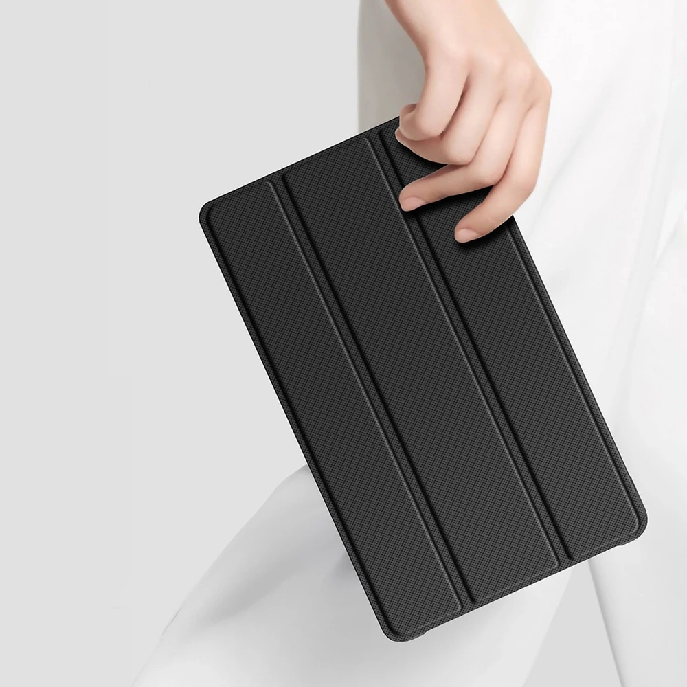 Dux Ducis Toby Armored Flip Smart dėklas planšetiniam kompiuteriui Realme Pad Mini juodos spalvos