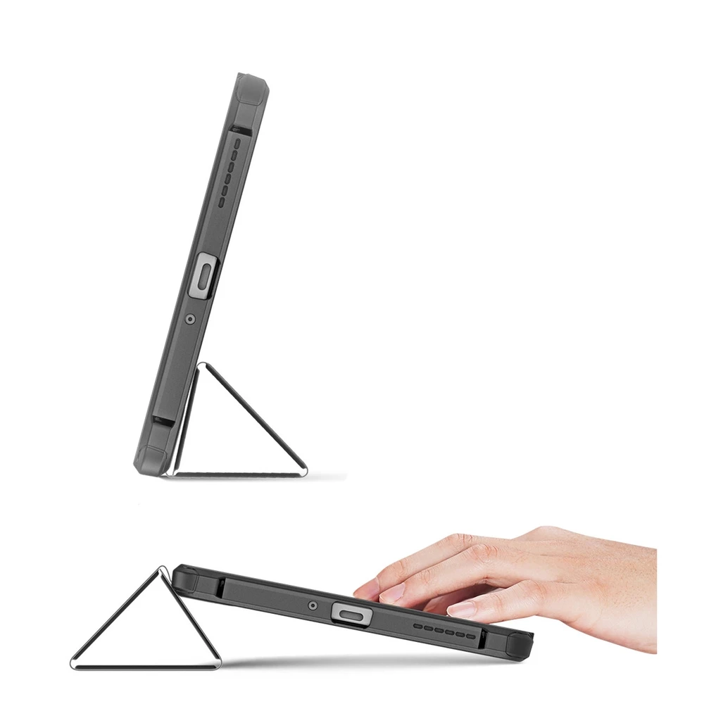 Dux Ducis Toby Armored Flip Smart dėklas planšetiniam kompiuteriui Realme Pad Mini juodos spalvos