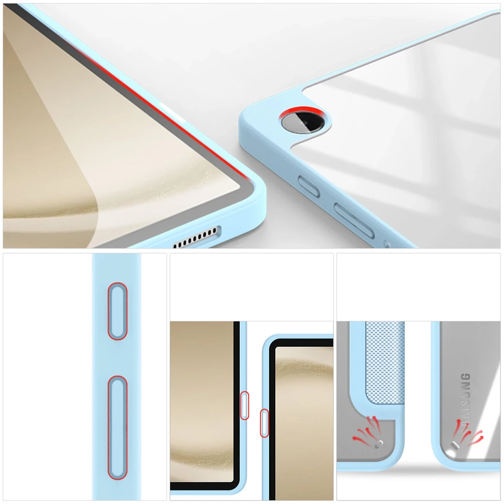 Dėklas Dux Ducis Toby Samsung X110/X115 Tab A9 8.7 mėlynas