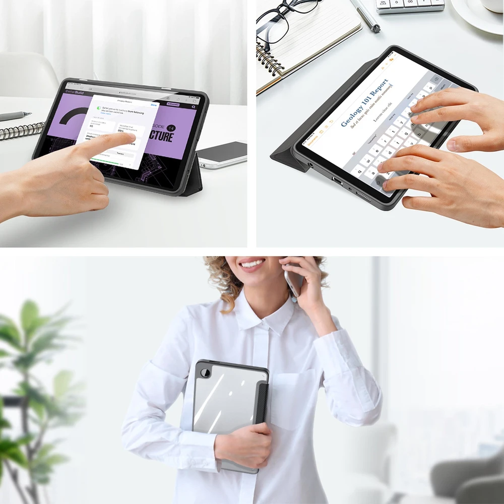 Dėklas Dux Ducis Toby Samsung X110/X115 Tab A9 8.7 juodas