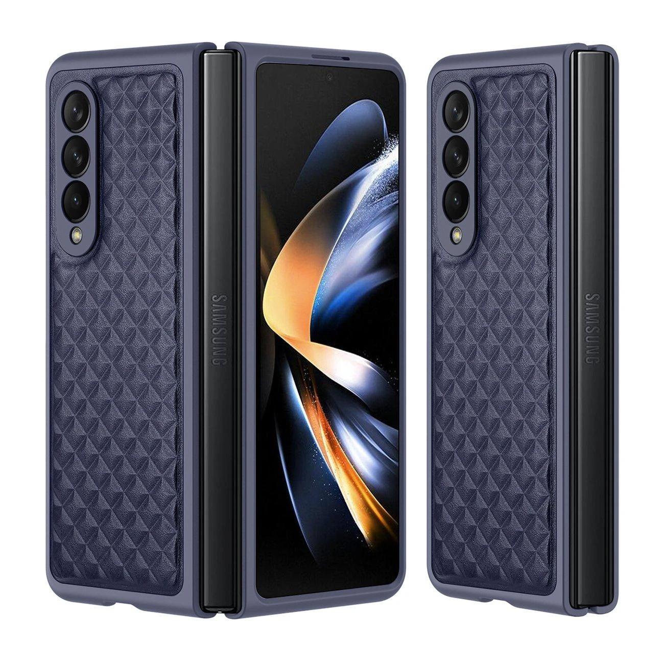 Dux Ducis Venice dėklas skirtas Samsung Z Fold 4 5G, mėlynas