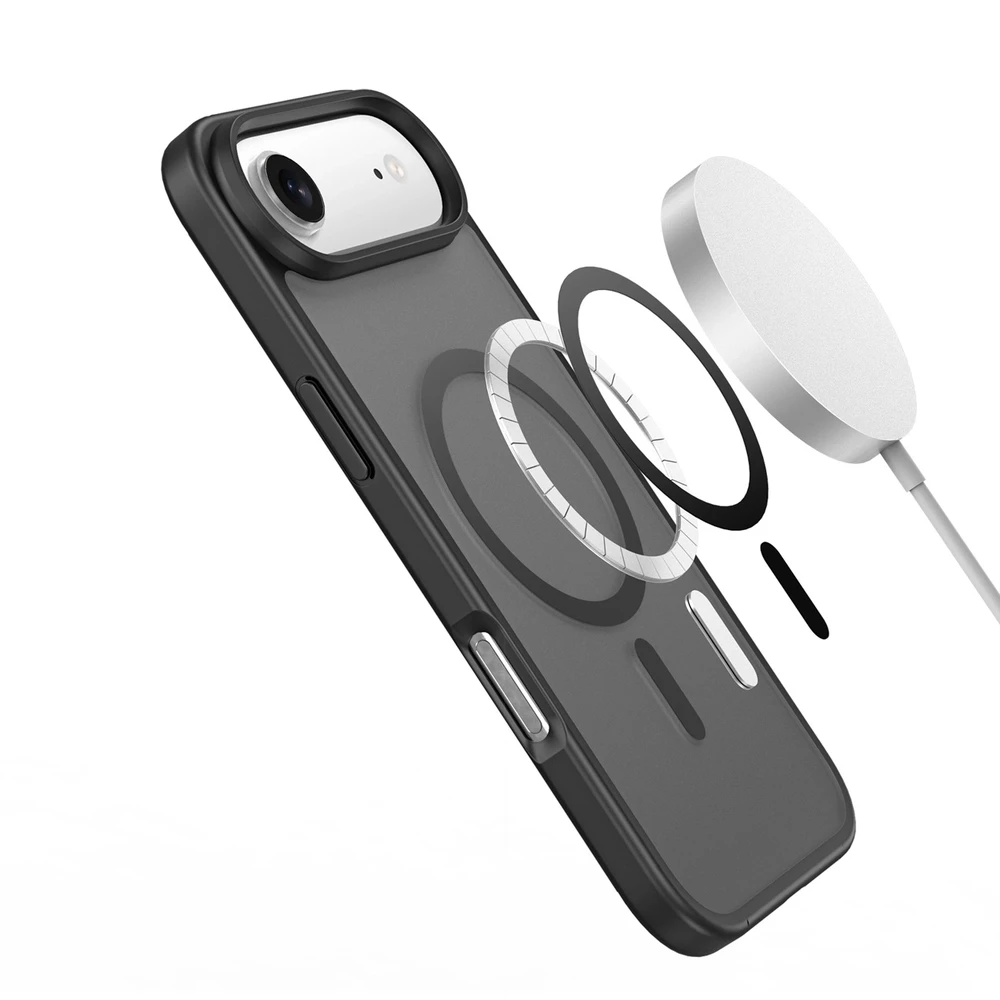 Dux Ducis Yind Apple iPhone 17 Air dėklas Compatible su MagSafe – juodos spalvos