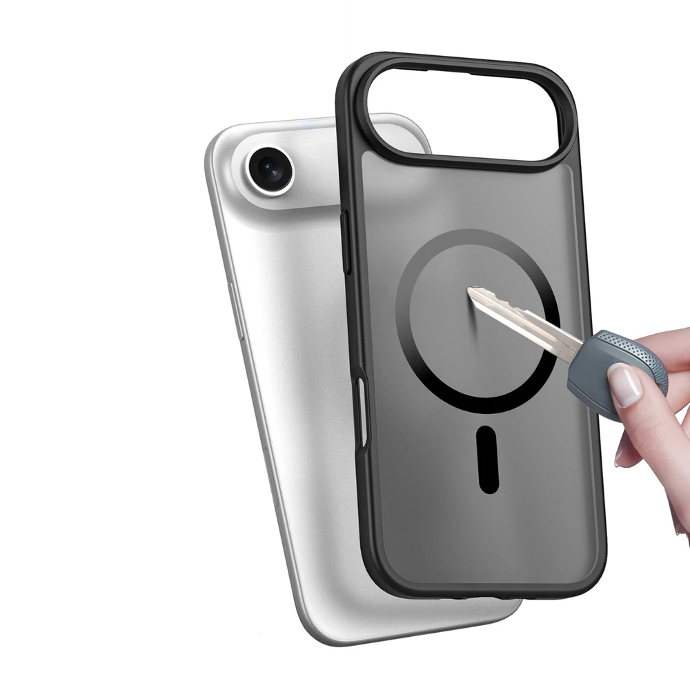 Dux Ducis Yind Apple iPhone 17 Air dėklas Compatible su MagSafe – juodos spalvos